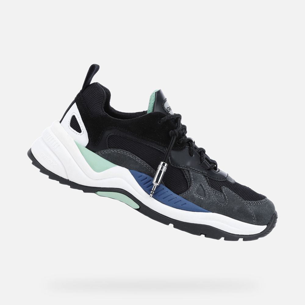 Geox Erkek Spor Ayakkabı Siyah - T02 Phonica - IKA-975318